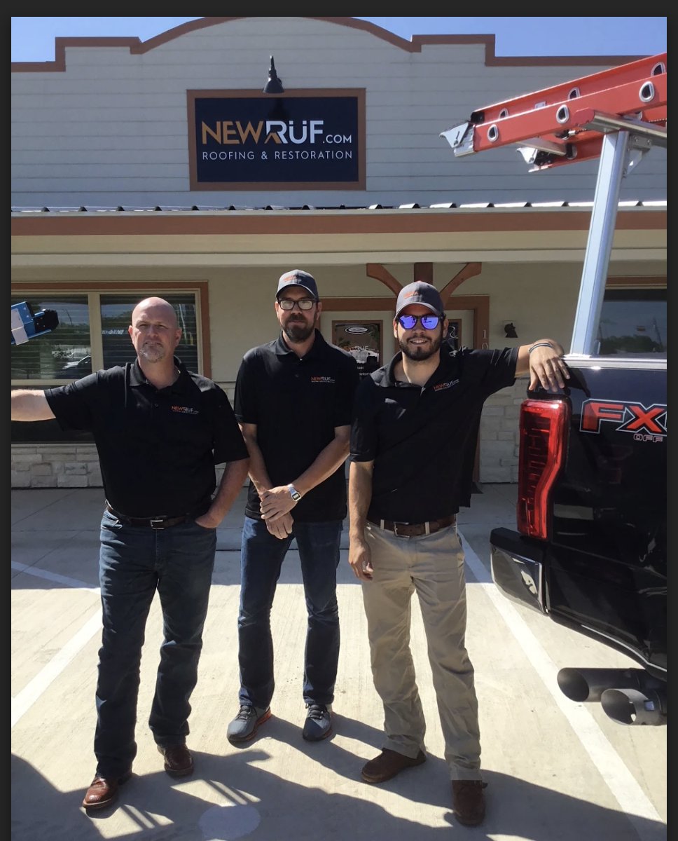 Our team is ready to take on your next #roofing project! Pictured from L to R are our owner Mike, project manager Chris, and sales manager Daniel.