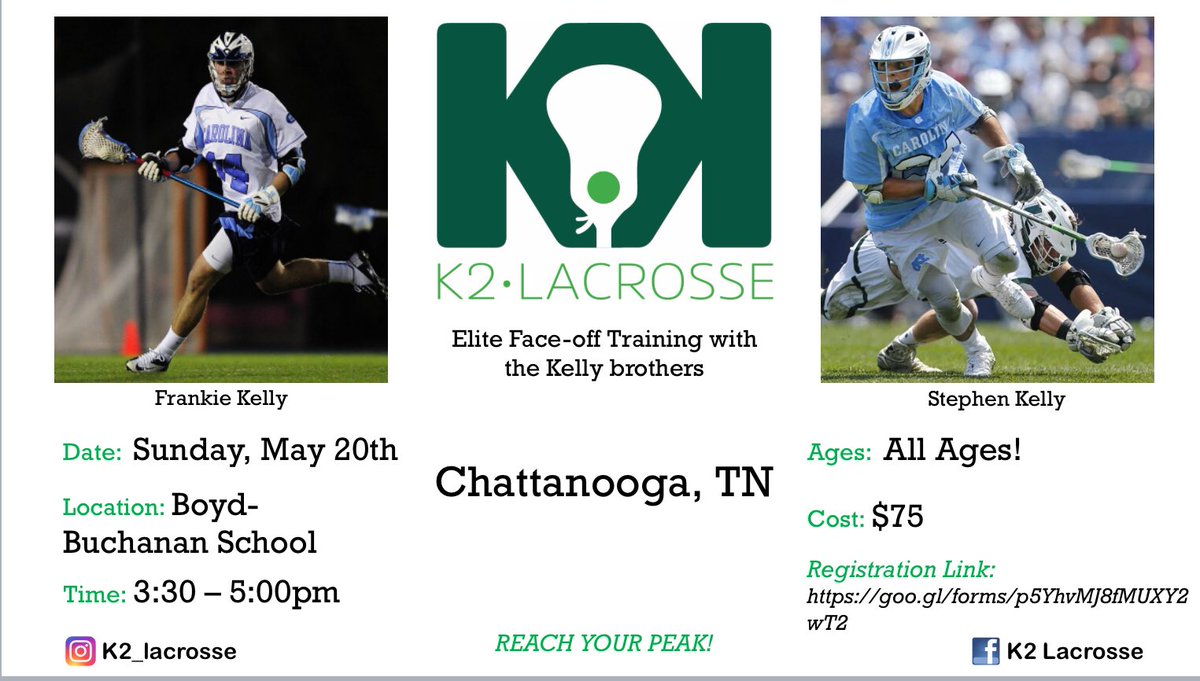 K2 Elite Face-off Training coming to Boyd-Buchanan School Sunday May 20th 3:30-5pm. All ages welcome.
