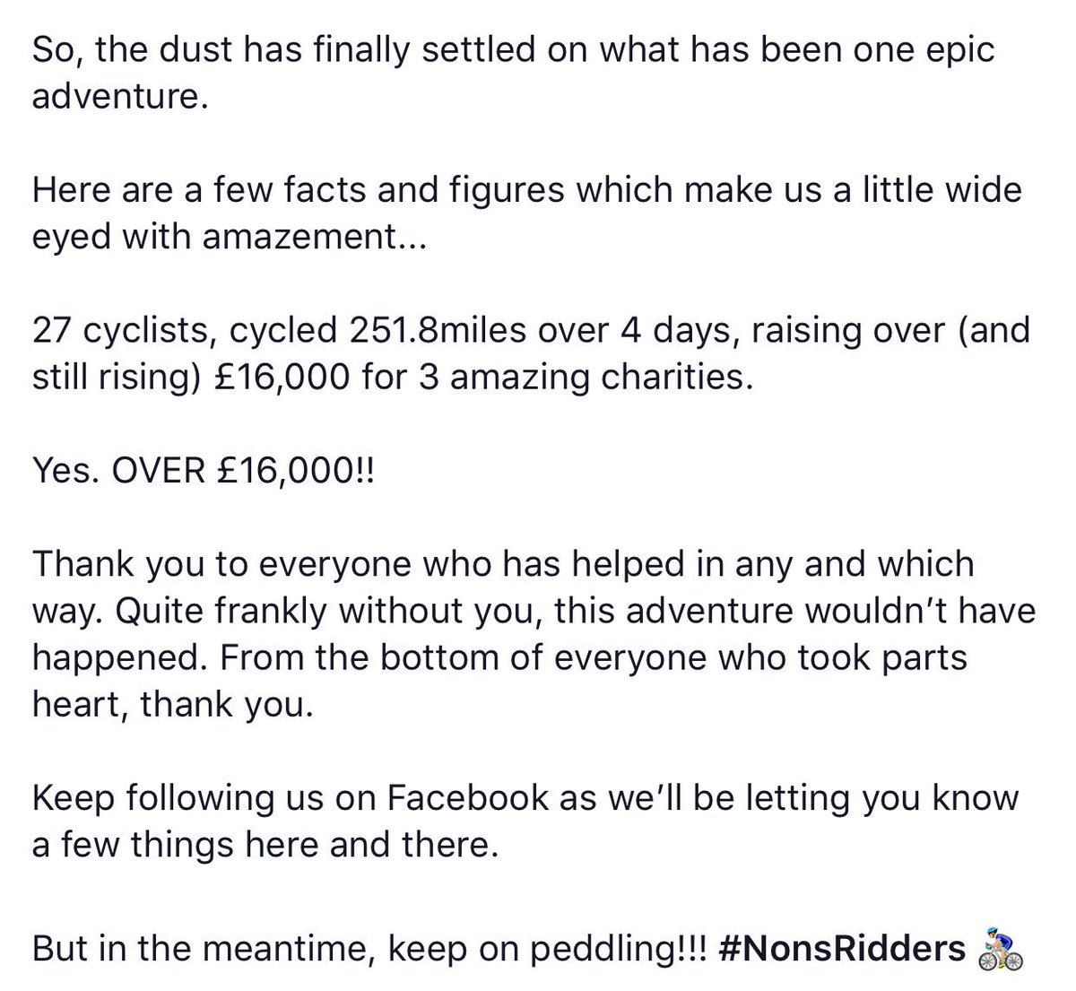 Thank you - Diolch 🚴🏼‍♂️❤️
<a href="/ProstateCymru/">Prostate Cymru</a> <a href="/air_ambulance/">Wales Air Ambulance Charity</a>  <a href="/PembsYFC/">Pembrokeshire YFC</a> <a href="/NFYFC/">NFYFC</a> <a href="/WalesYFC/">Wales YFC</a>