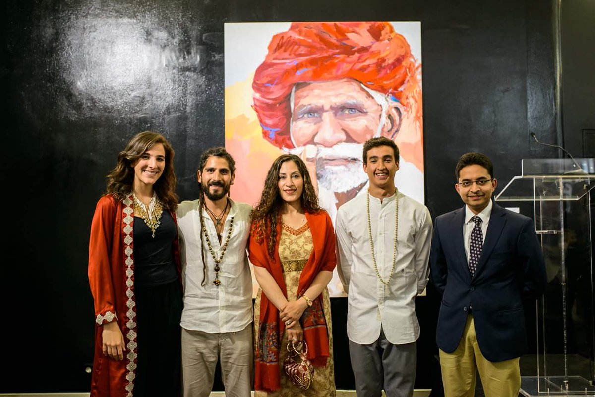 IndiainPortugal's tweet photo. On May 5, Amb H.E. Mrs. K. Nandini Singla attended inauguration of an art exhibition, “Dear India”, showcasing paintings, photographs and videos of Portuguese and Italian artists Carolina Piteira, Roberto Zampino and Guilherme Melo Ribeiro, inspired during their visit to India. https://t.co/QqFa9jlAnd
