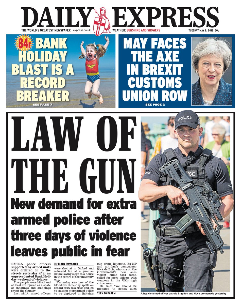 hendopolis's tweet photo. DAILY EXPRESS: Law of the gun #tomorrowspaperstoday https://t.co/zDvhMDxbOJ