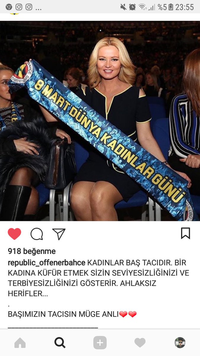 Sana küfür edenler Türk degil insan da degil yanindayiz besiktastan daha delikanlisin sen #MügeAnli