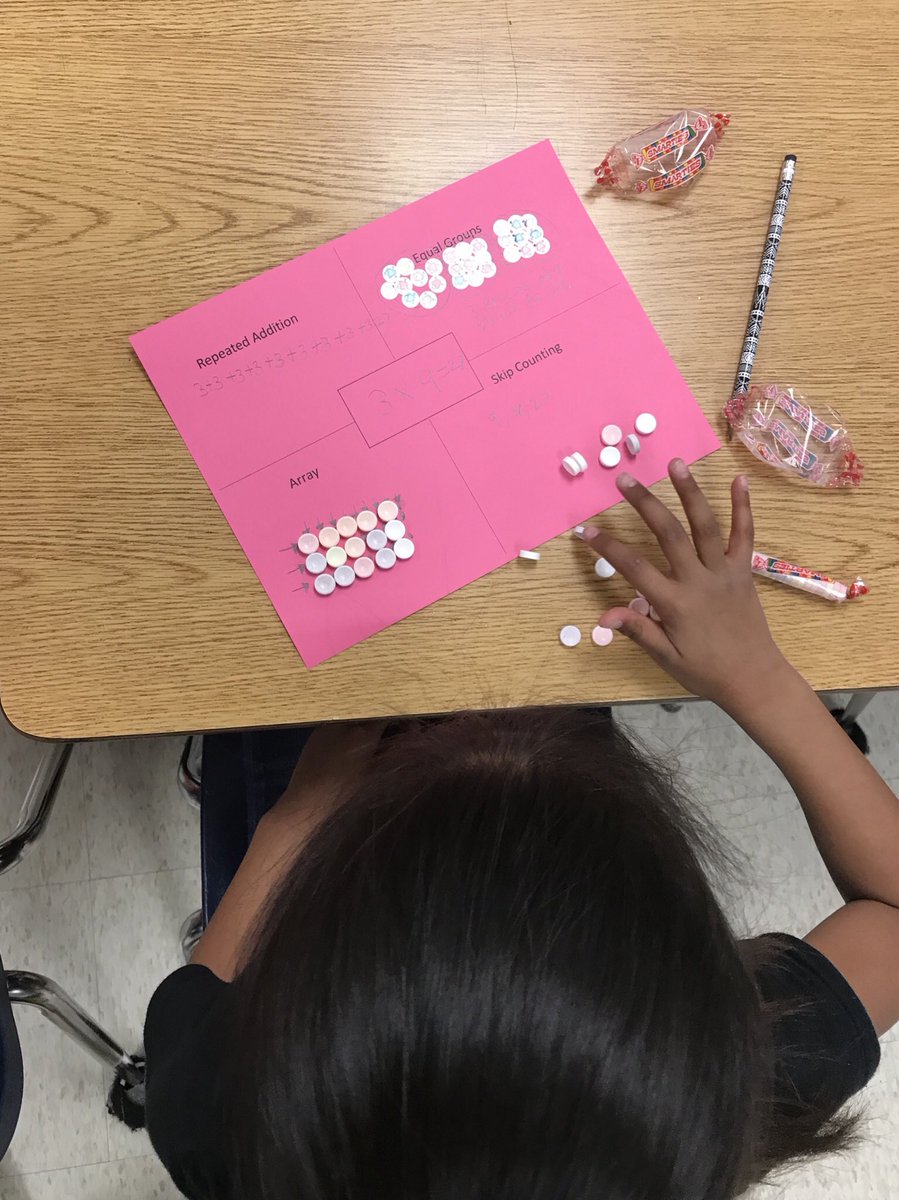 mindytrinidad's tweet photo. Students creating different ways to represent multiplication problems . #PisdMathchat #WE_Pride @WilliamsES_PISD https://t.co/lugANf4Wx0