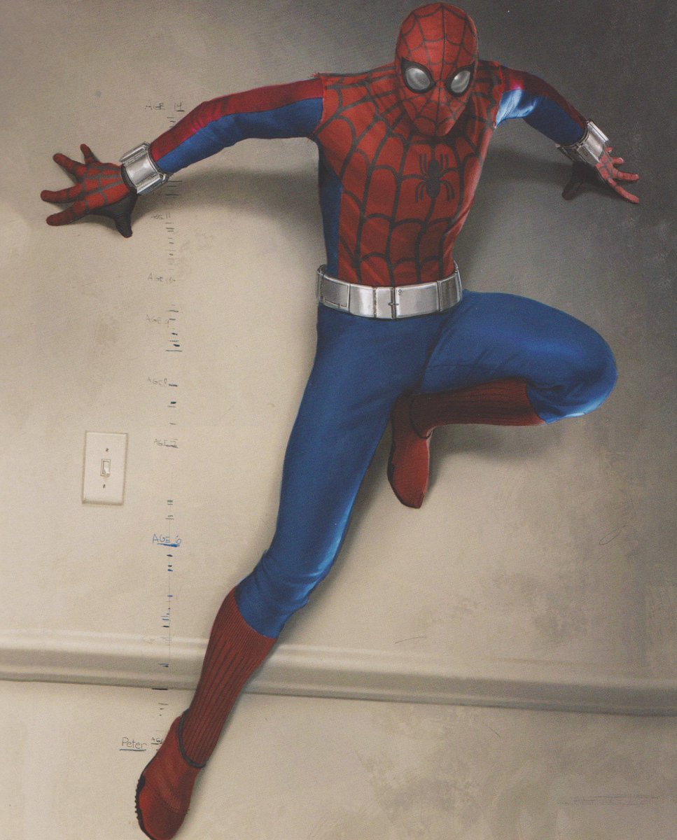 I love this rejected design for MCU Spider-Man's homemade suit! 