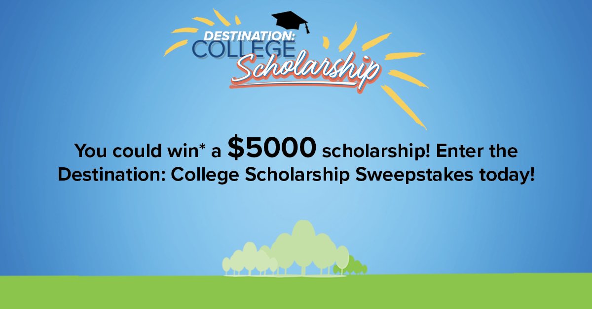 Enter our Destination College Scholarship Sweepstakes today! $5,000 Grand Prize. balfour.com/scholarship #balfour #scholarship #destinationcollege