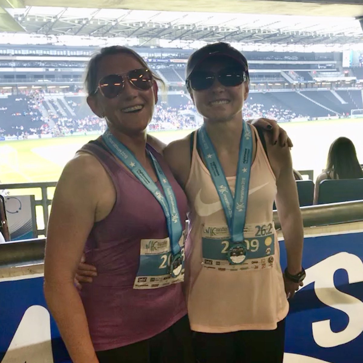 WareRunFest's tweet photo. So was your bank holiday another session on the @ResultsFAST training programme, or bird spotting at @LeeValleyPark like RaceHQ. 
Your awesome Race Director decided to run @mk_marathon on the hottest May Day ever 😲👍🏻🌞🌞Great work! https://t.co/ZJA0oKHY6K