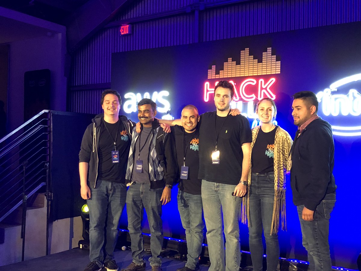 AngelHack's tweet photo. The #HackTillDawn winners! Enjoy your VIP EDC passes! #hackathon https://t.co/xR0WDOfZOw