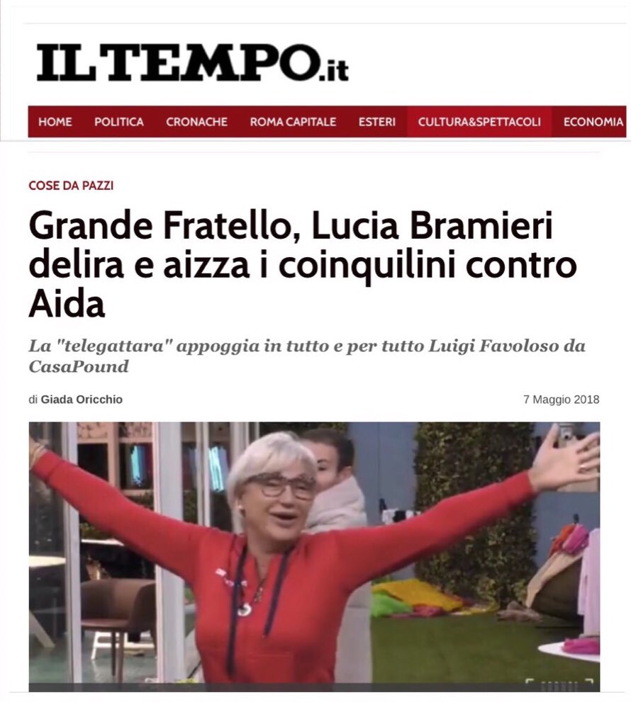 QalmeTari's tweet photo. Ecco, e non è un giornaletto di provincia..... @carmelitadurso @EndemolShineIT @social_mediaset #gf15 https://t.co/4tZOcg3W9E