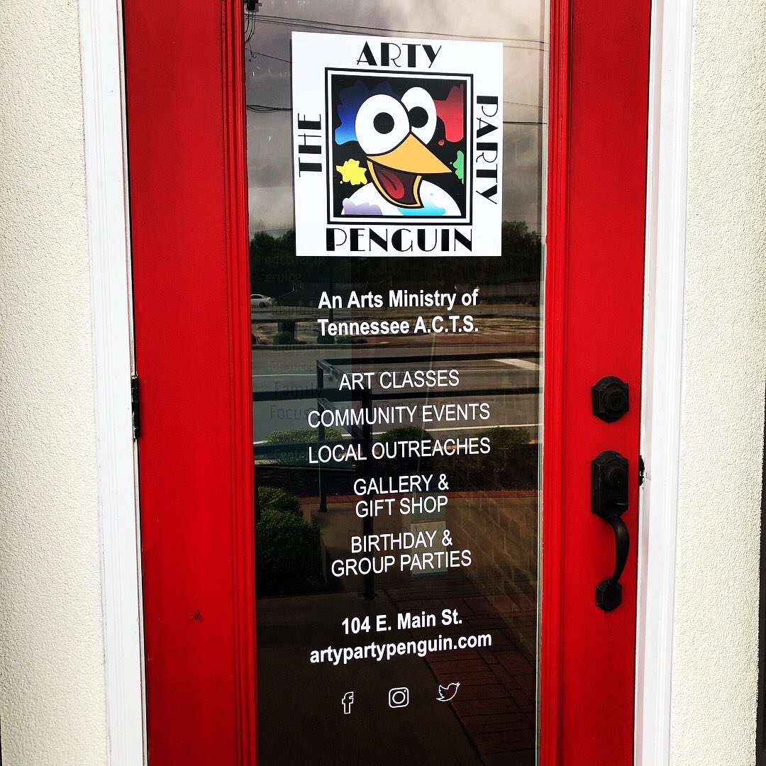 Arty_Penguin's tweet photo. Look for our red door on Main St. in Adamsville, TN! https://t.co/S93cFyzXDI