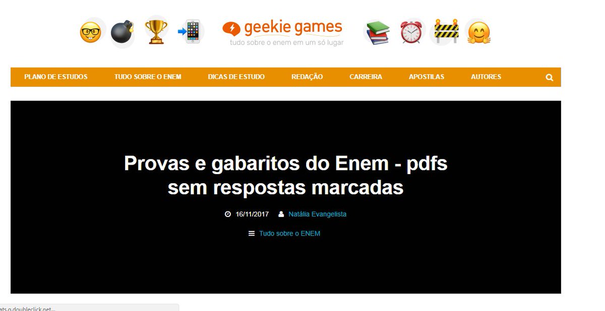 lmjbottled's tweet photo. Atenção pessoal que vai fazer enem pela 1° vez e outros que ja fizeram e não passaram e tentarão esse ano.
eu achei um site chamado Geekie games onde lá você cadastra e além de receber as provas do enem dos anos anteriores tbm tem direito a fazer simulados https://t.co/zLzkJHarN5
