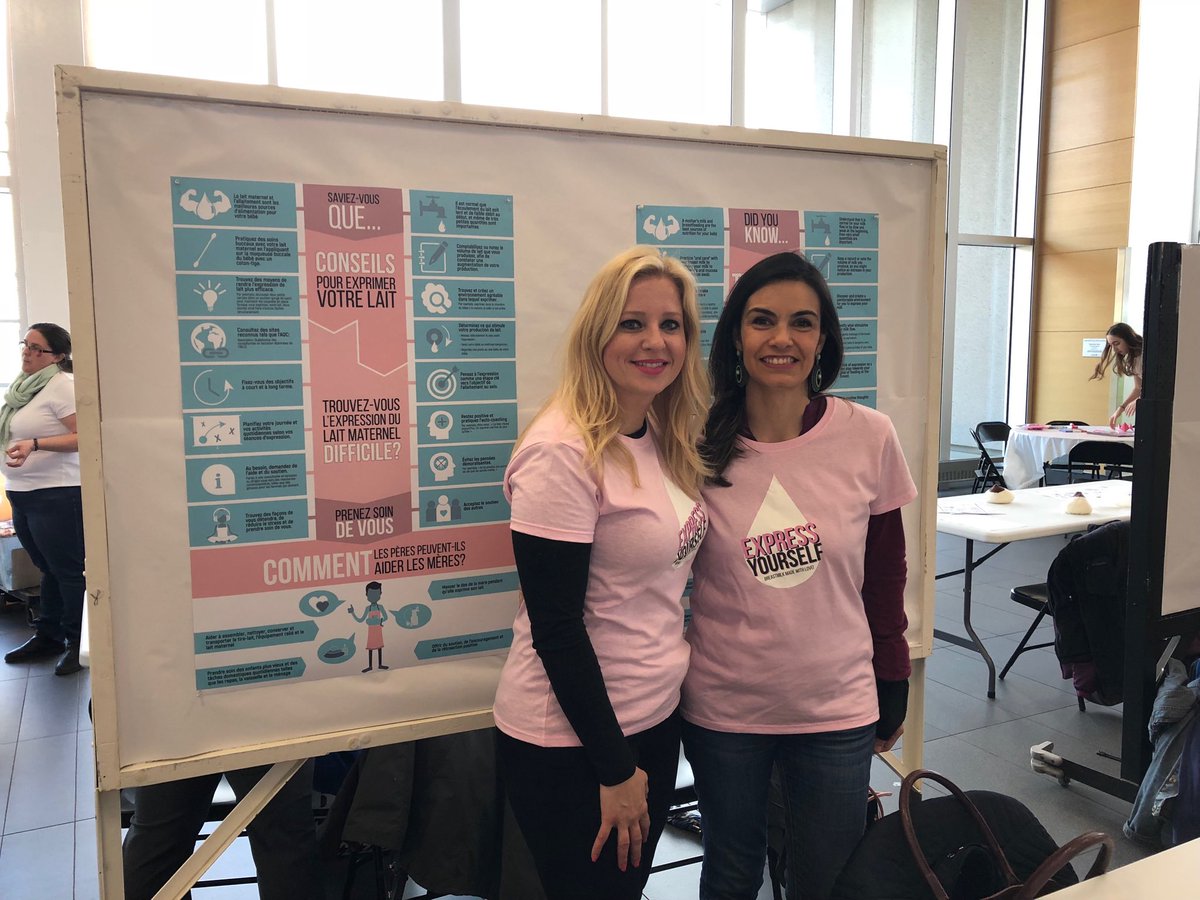 NlfeeleyN's tweet photo. Thank you to these two women who came out on the weekend to share their experiences with other parents whose infant requires  #nicu care @tinymiraclefund @CIUSSS_COMTL https://t.co/9QKgULBMW6