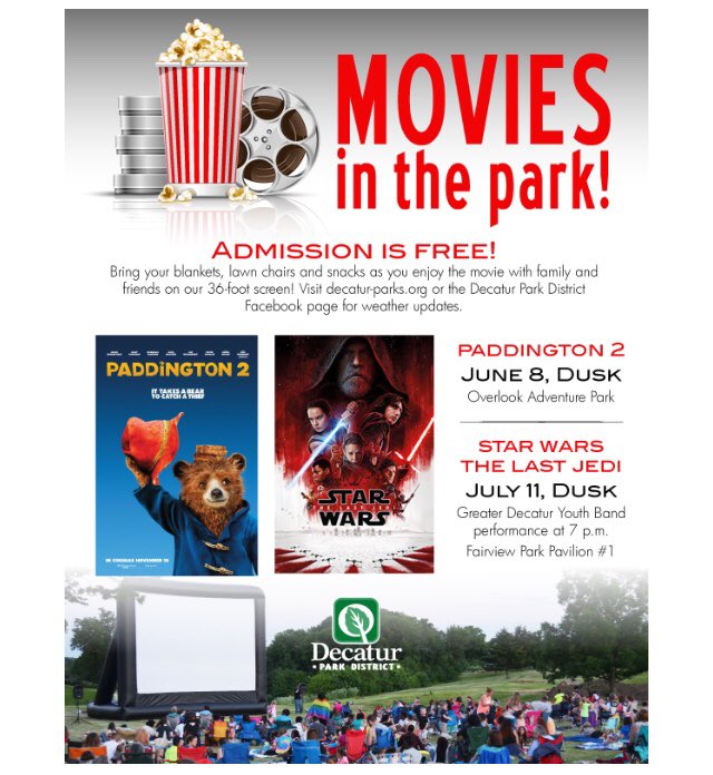 PictureDecatur's tweet image. PLEASE SHARE:  4 GREAT upcoming events from #DecaturParks #DecaturIL #LimitlessDecatur #DecaturParkDistrict