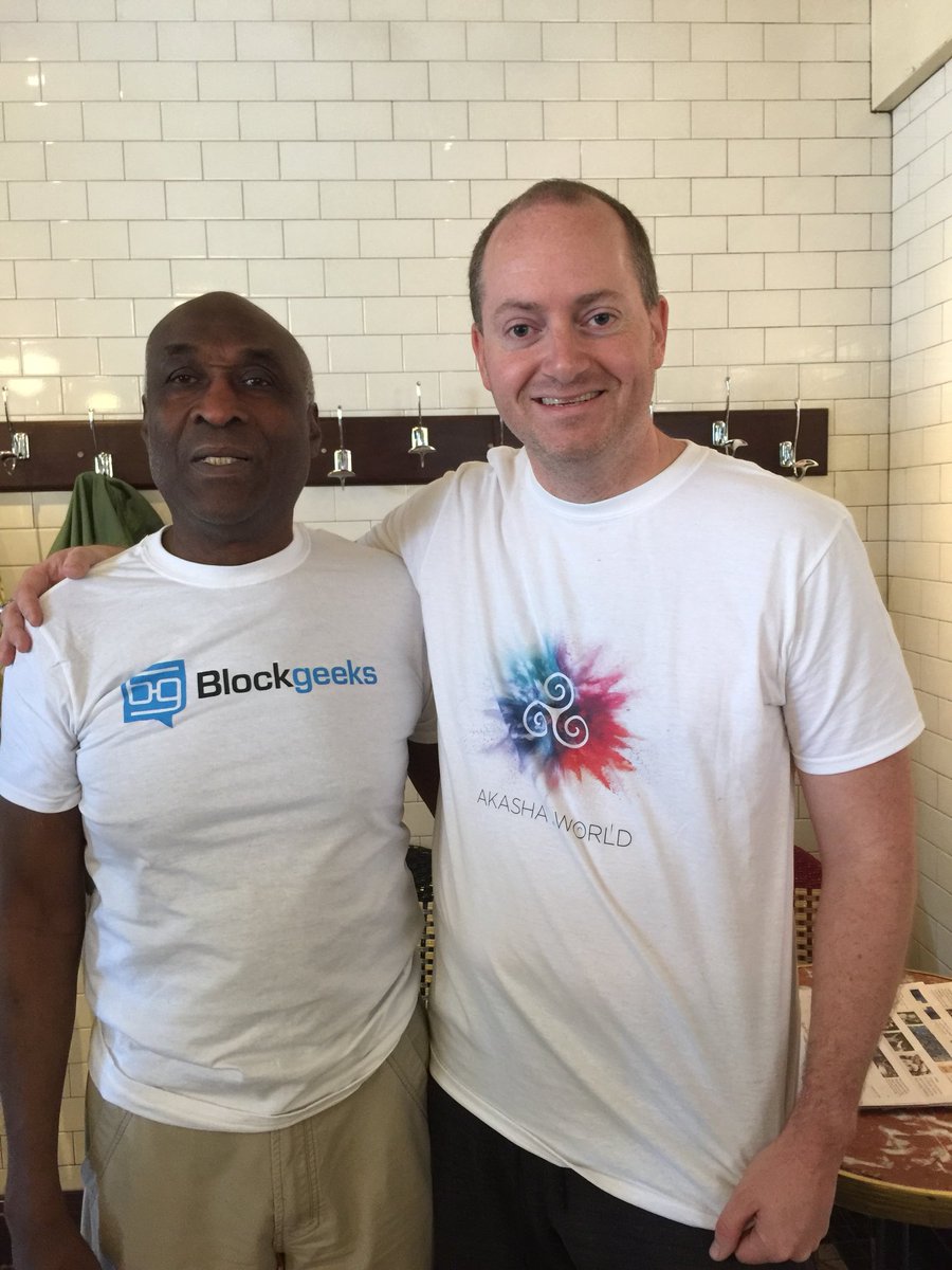 AlisonbobEth's tweet photo. My dad’s journey in blockchain continues at 80. @Blockgks @AkashaProject @BobSummerwill . He’s going back to Vancouver, with a bunch of cool crypto shirts. Going to be the coolest cat in Van 🇨🇦💕 https://t.co/LHuhIJGDKz