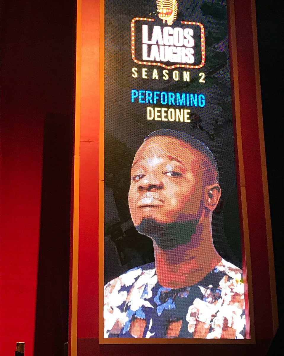 DeeOneTV's tweet photo. When Dee-One performed at Last year's edition of #LagosLaughs few people knew him...Fast-forward to this year, it is a different story. #KeepGrinding #KeepMakingBigMoves #MondayMotivation https://t.co/bomTFDBgG1