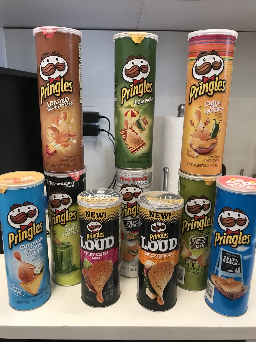 richbydsign's tweet image. @Pringles I take full ownership of the obsession that has developed in my workplace.... would be nice to try ALL the remaining flavors to review! 🤔🤔 #pringlescommentary #pringles #pringlesstacking