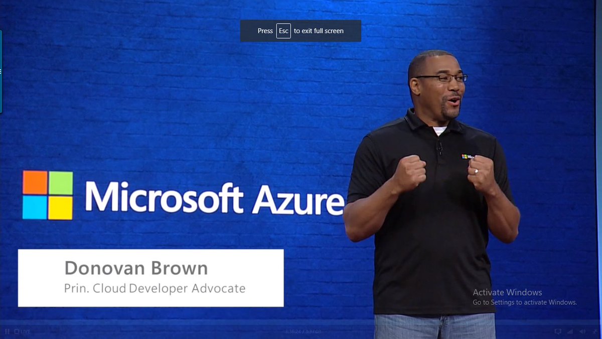 AryalNishan's tweet photo. And the legend @DonovanBrown is here talking about Visual Studio Team Services
#build2018 #msbuild #MSBuild2018 #ExploreAzure https://t.co/snV3HAQP7J