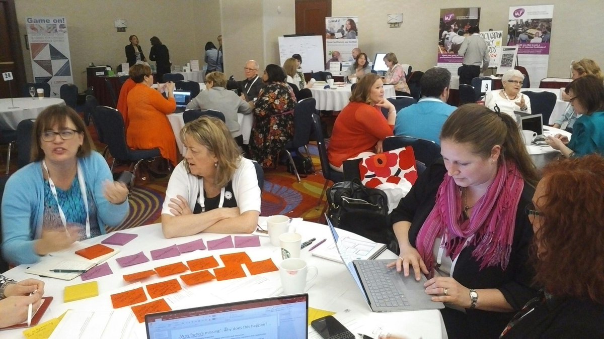 DELANEYinc's tweet photo. Latergram from the #iafnac2018 conference: Being part of a facilitation hackathon was a great way to spend a Saturday morning. Especially with these very facilitation-savvy folks! @IAFacilitators #ottawa #facilitation https://t.co/1PbMEd6LNa