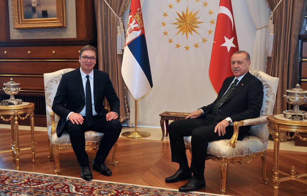 avucic's tweet photo. Хвала председнику @RT_Erdogan на величанственом дочеку и што улаже у мир и стабилност на Балкану.

Србија у Турској има пријатеља, као и Турска у Србији. https://t.co/ciUjiYARek