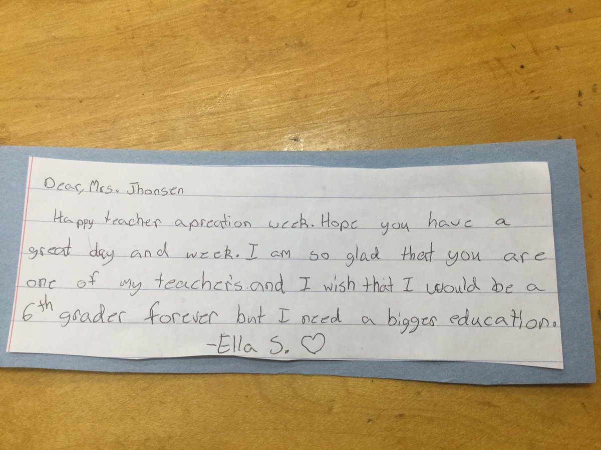 michell79208889's tweet photo. When you flip over a little piece of scrap paper on your desk and find this, day made.  #reachforthestarsElla #hurontigers https://t.co/nYvrLvZjnf