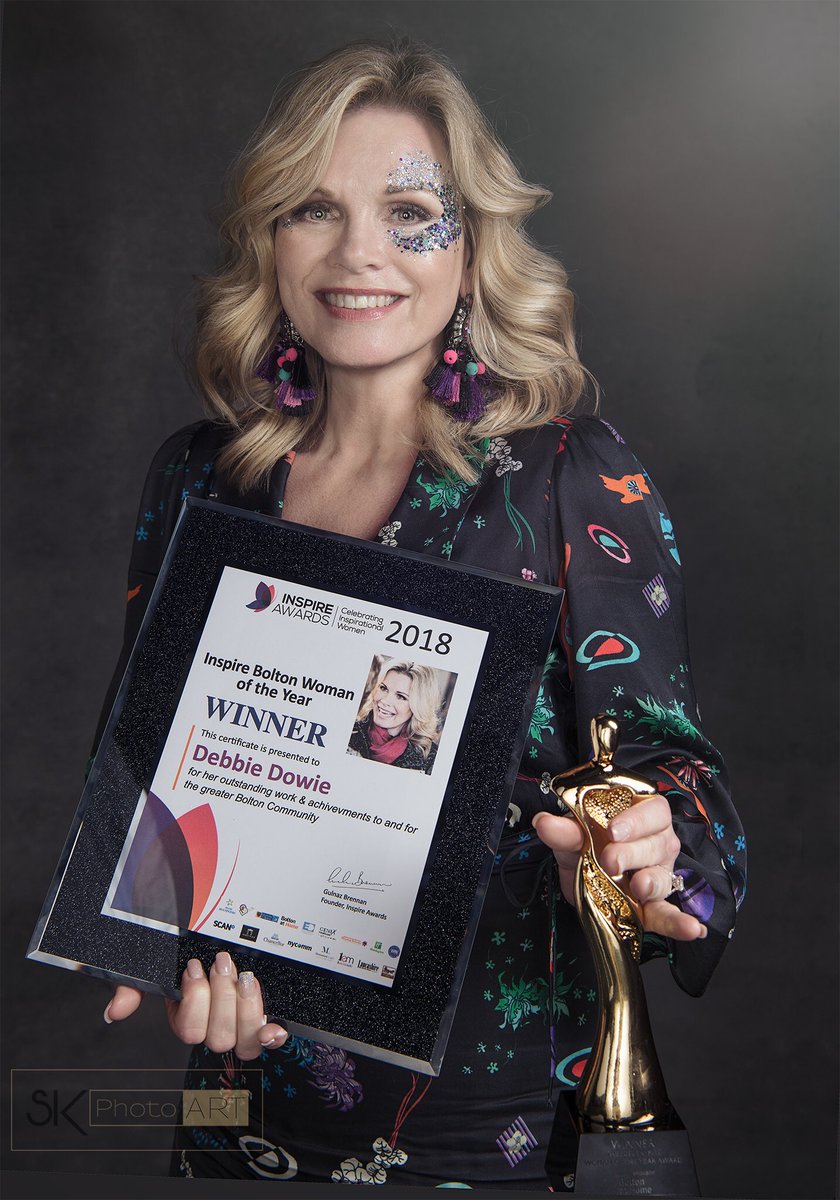 BootOutBC's tweet photo. Retweeted INSPIREWomenAwards (@InsprAwrds):

#InspireWinner #WomanoftheYear2018 @DebbieDowie @BootOutBC #Highlights #InspireAwards #Bolton #Women #Inspiration #RoleModels #Celebration https://t.co/78xMpNnhHb