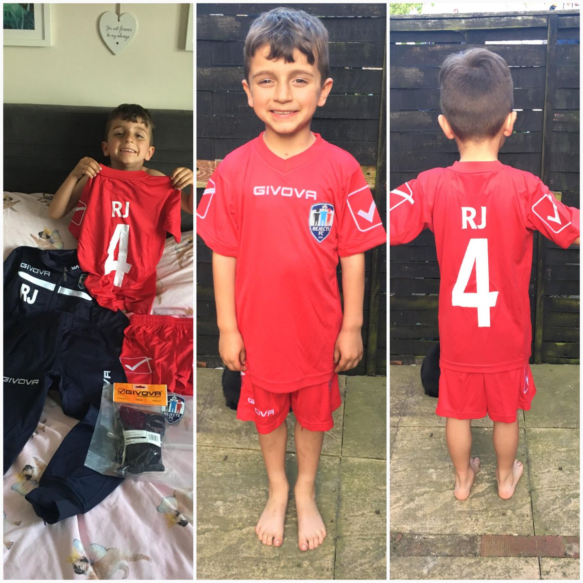 RejectsFC_2016's tweet photo. Someone is happy to get his new kit today! https://t.co/pIoif7Z8KQ