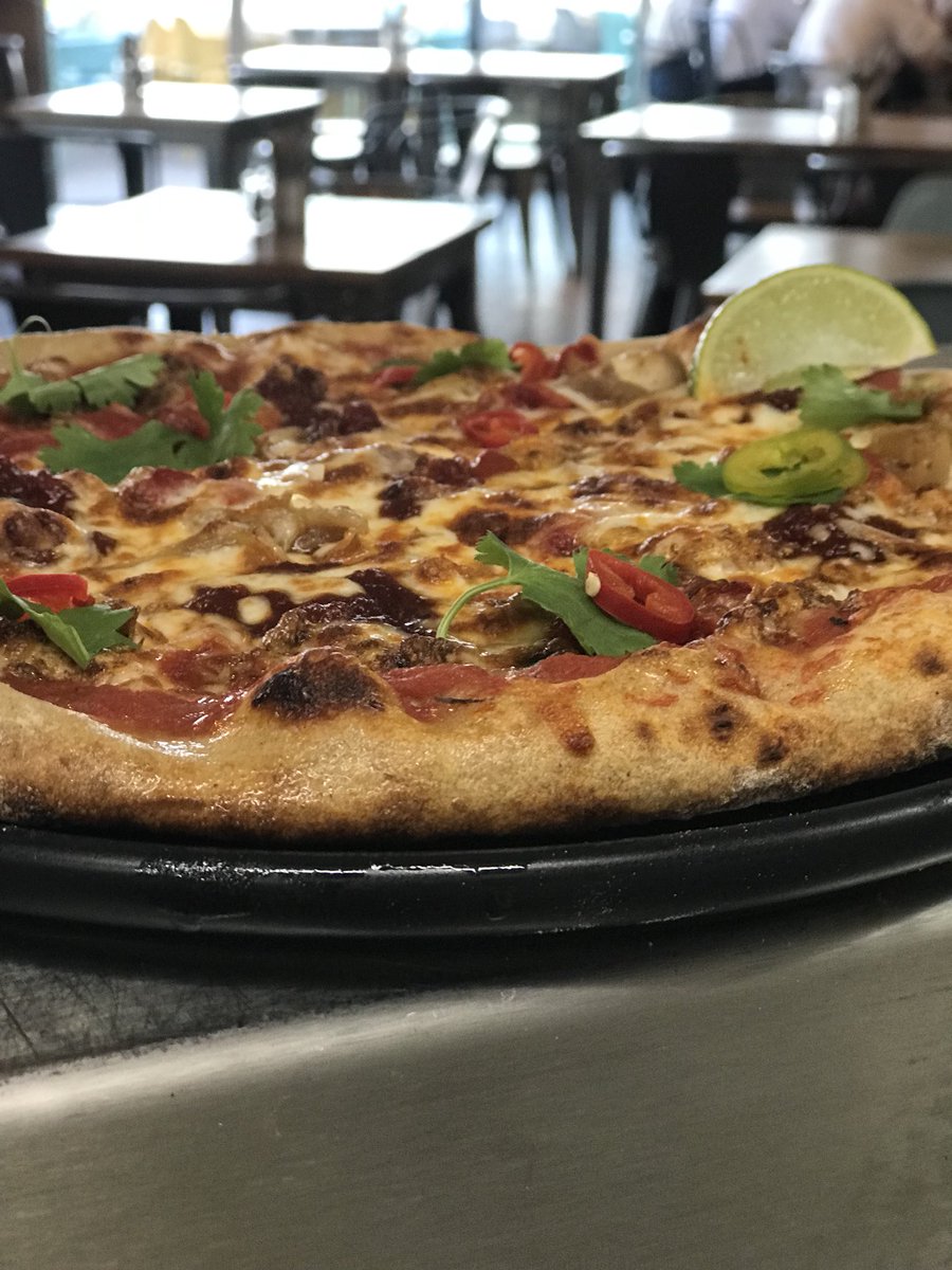 Pre service sampling of the new Jerk chicken pizza at ODE&amp;Co ..
It’s all in the rub! #pipersfarm #coastview #sourdough #fourgrandmere