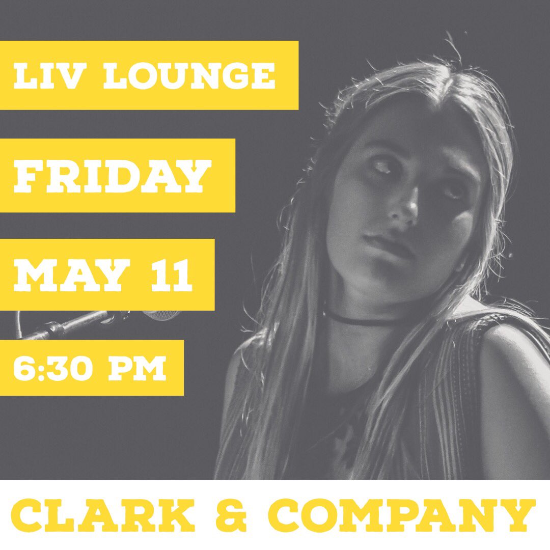 ClarkandComp's tweet photo. Couldn't decide which poster to go with 😬Free summer kick off show this Friday at Liv Lounge from 6:30-8:30! Don't miss it!!! https://t.co/xl2AB0hqf0