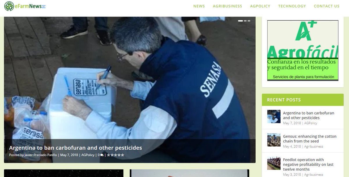jpreciadopatino's tweet image. As #Rotterdam COP recomends, Argentina is banning #carbofuran and other #pesticides, after severe cases of intoxication in wildlife and humans. Read the entire story at wp.me/p9QFDY-iP