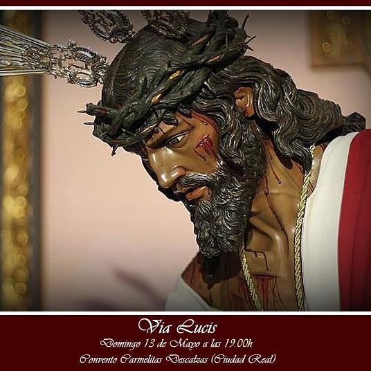 ￼

El próximo domingo 13 de mayo, celebraremos el primer aniversario de la Bendición de Ntro. Señor Jesús de la Luz, estando expuesto el Santísimo, rezando las catorce estaciones del Vía Lucis en el interior del Convento del Carmen.
#semanasantaciudadreal 
#carmelitasdescalzas