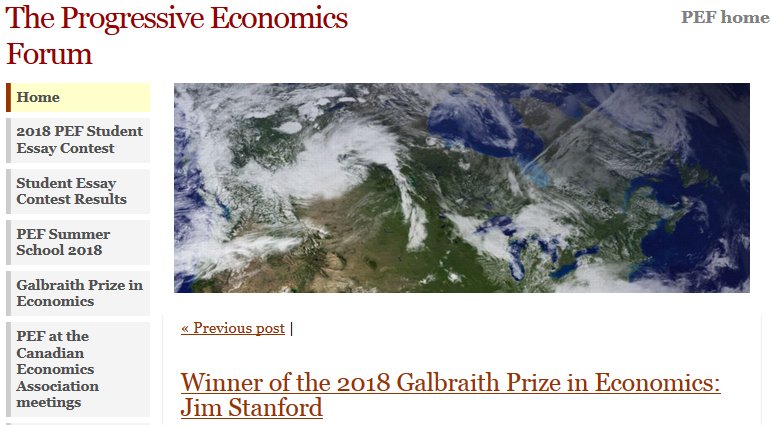 JimboStanford's tweet photo. Fun fact: there are more quotes from JKGalbraith in my https://t.co/U0skVWKPQh than from any other economist. (My fav: "A balloon that has been punctured does not deflate in an orderly way.") So this Galbraith Prize is extra special to me. Thank you! https://t.co/p7ujIqbZZg #PEF https://t.co/U4LKIN5lfs
