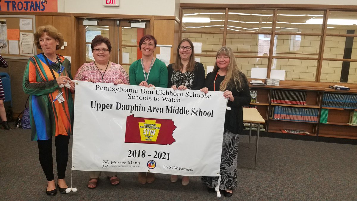UDASD_Super's tweet photo. Upper Dauphin Area Middle School celebrates Schools to Watch recognition! #UDAMS https://t.co/fAQ1cmqgIB