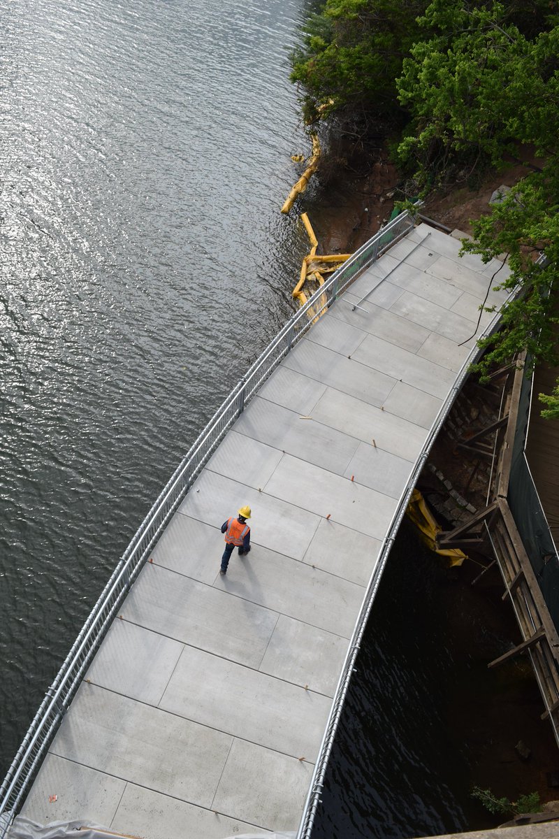 TheTrailATX's tweet photo. ATTN Trail users: The stretch of the Trail under the Congress Ave. Bridge will be closed Wed, 5/9 through Mon, 5/21 (12 days total) while the old wooden bridge is demolished and the new overwater pathway is connected to the existing Trail. Please look for the detour route signs! https://t.co/OY13u9ZABV