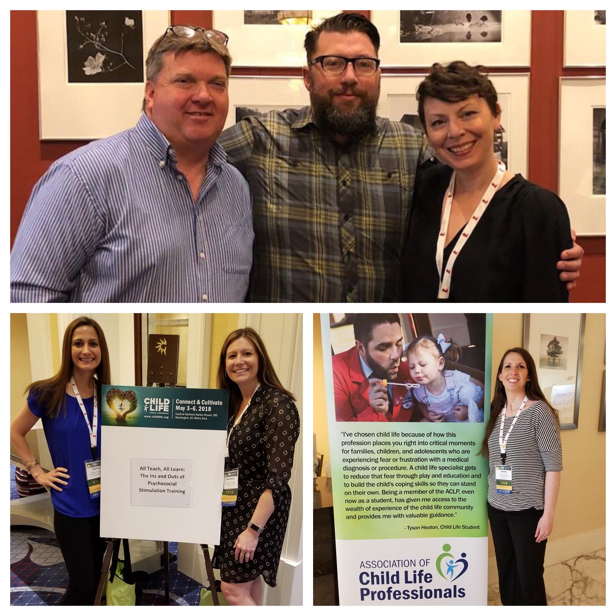 ChildrensMercy's tweet photo. We had a great time at #ChildLife2018!!
Missy, Rod & Scribe shared our focus on enhancing hospital environments, Stephanie & Barbie discussed psychosocial simulation, & Sandy presented on psychosocial education for medical residents. Thanks for sharing your expertise!! #ChildLife https://t.co/VQRLVQXbt1