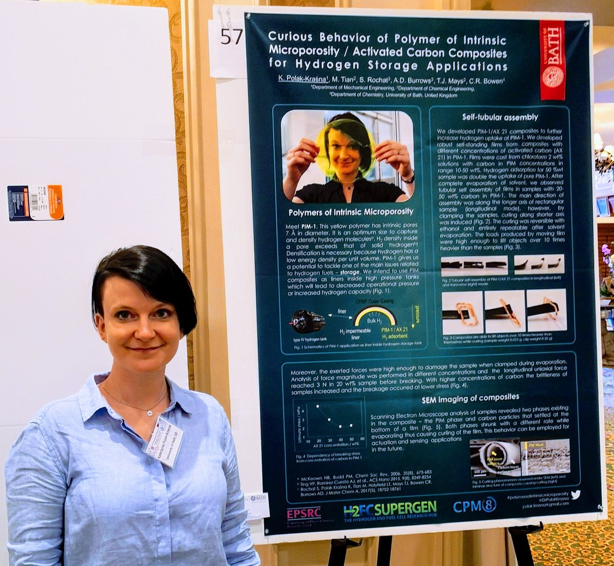 mjkrasny's tweet photo. Curious behaviour of #polymersofintrinsicmicroporosity at poster session of Characterization of Porous Materials, Florida #CPM8. @DrPolakKrasna @mitianzhang @sebrochat @MaysTim @BowenNEMESIS https://t.co/WqKVWGNxVt