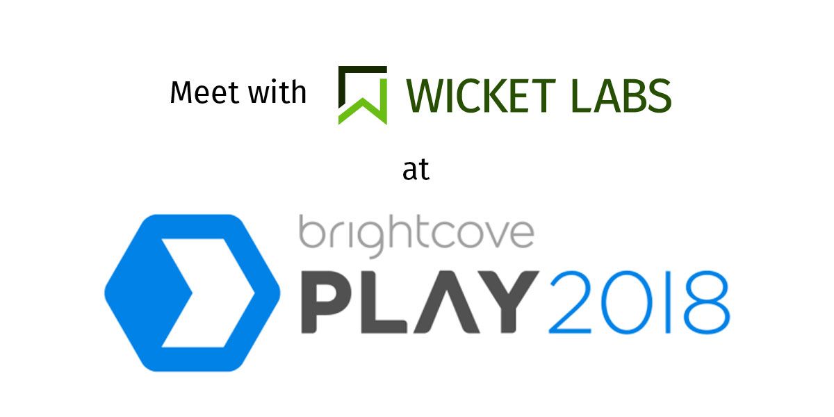 WicketLabs's tweet photo. Are you going to Brightcove #Play2018? So are we! 

If you've been looking for an #AudienceInsights solution, let us know. We'd be happy to set aside some time to talk about your needs. https://t.co/1dw9zez7r4