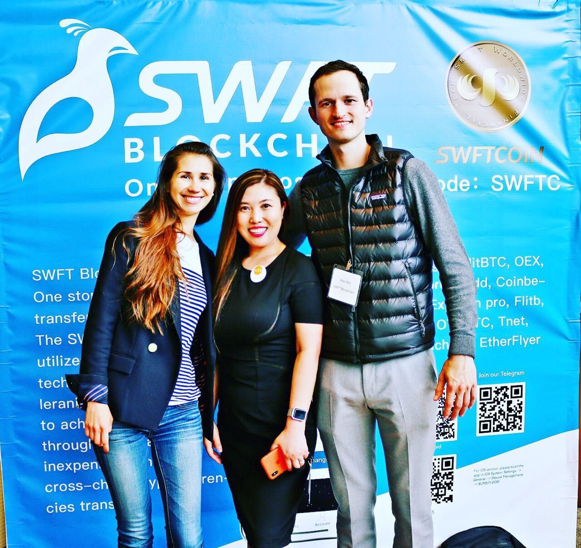 SwftCoin's tweet photo. SWFT Blockchain had a booth set up in the recently concluded Global Blockchain Technology Expo 2018.
Here's the sneak peek of our day at @expo_blockchain
#SWFTC $swftc #GBTE https://t.co/wuxiiFBmtZ