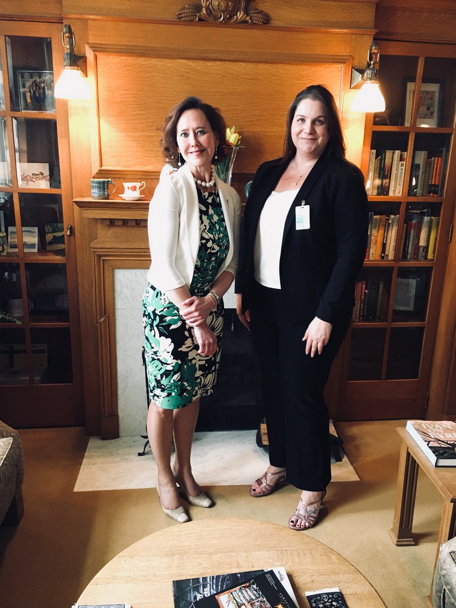 Thank you to the Minister of Energy and Resources Bronwyn Eyre for meeting with our Chair, Anne Gent, to discuss the status of mining and nuclear in our province.