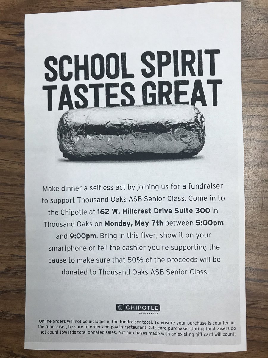 TOclassof2018's tweet image. CHIPOTLE TONIGHT!!! See you there!!!