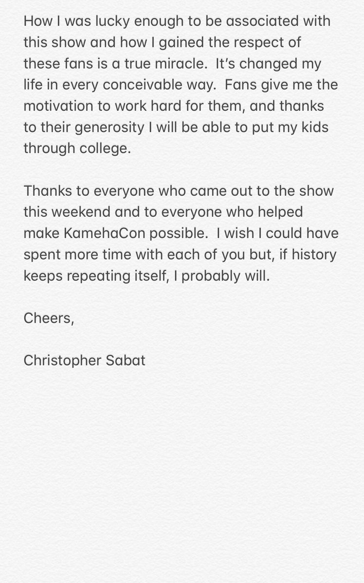 JustChrisSabat's tweet photo. I knew I’d run out of space on this tweet, so buckle in because I’m not going to limit myself today.  

My thoughts on this weekend’s first-ever Dragonball-themed fan convention, @KamehaCon:

#DragonBall #DragonBallZ #DragonBallSuper #Gratitude https://t.co/U4lbPt4Fms