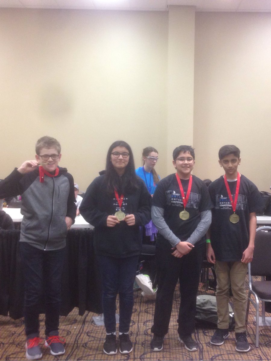 MrRiske's tweet photo. @EdenwoodMS from @PeelSchools wins Gold in Lego Robotics at the Ontario Skills Challenge!!! https://t.co/kQCgkqRqTB