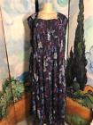 Women Within Plus 5x/6x Blue Paisley Pin-Tuck Rayon Mix Sleeveless Long Dress Special deal #womendress #mixwomen #womenwithin ebay.to/2vwiph9