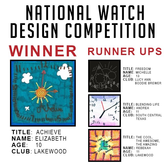 IanClark's tweet photo. Thanks to all club members who participated in the National Watch Design Competition with @BGCA_Clubs and @Modifywatches. Congrats to Elizabeth who's design will be made into the seventh watch in my line! It was great to see all the talented submissions from all the participants! https://t.co/0a2whI2ZqF