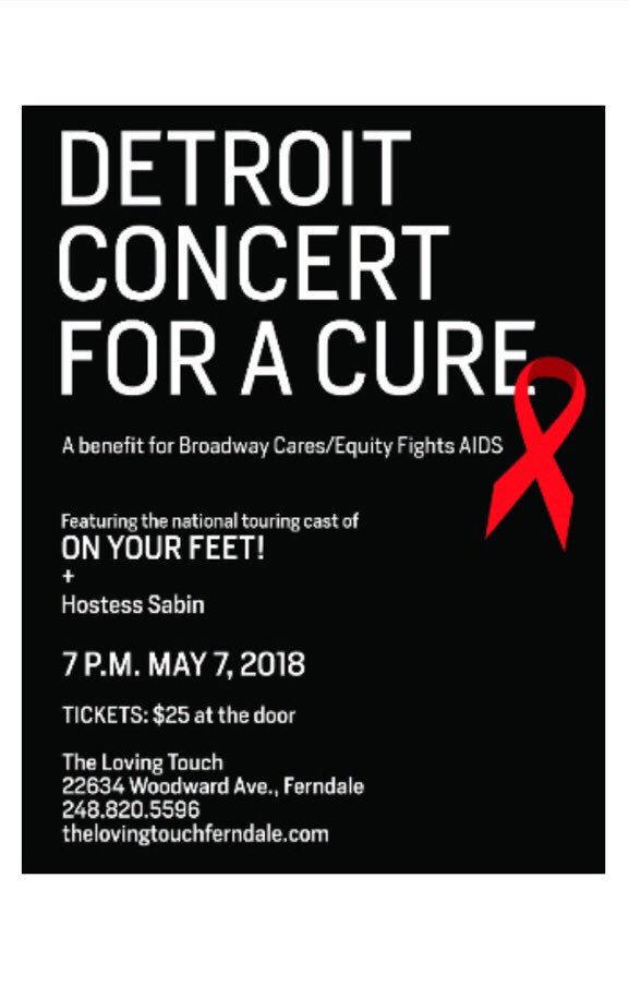 martinezmau's tweet image. Tonite! Join us, the cast of @OnYourFeetBway in Detroit for #ConcertForACure benefit for @broadwaycares! 7pm at the #LovingTouch #BroadwayCares #EquityFightsAIDS #OnYourFeet