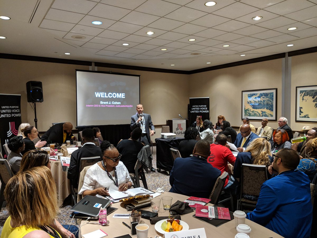 JustLeadersUSA's tweet photo. Scenes from the first #LwCAlumni Convening where #LwC2015, #LwC2016, &amp; #LwC2017 Alumni discuss their work in building the #halfby2030 movement. Thank you, @macfound, for the generous support that's helped make the Leading with Conviction program and this Convening possible. (2/2) https://t.co/yP9IVgs7Yb