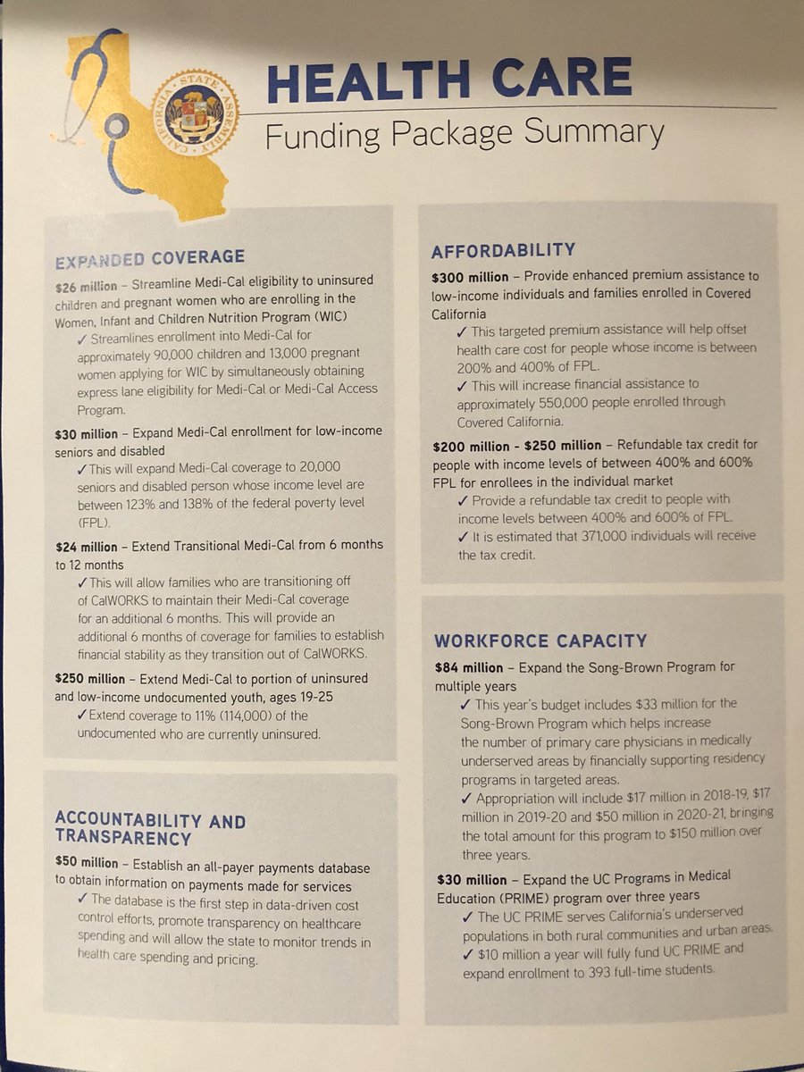 tam_tweeets's tweet image. BREAKING: CA Assembly, @PhilTing @drarambulaAD31 @JimWoodAD2, announce $1B investment in health care, to move CA toward universal coverage. Will vote in Asm Budget Sub 1 hearing this afternoon. #Care4AllCA