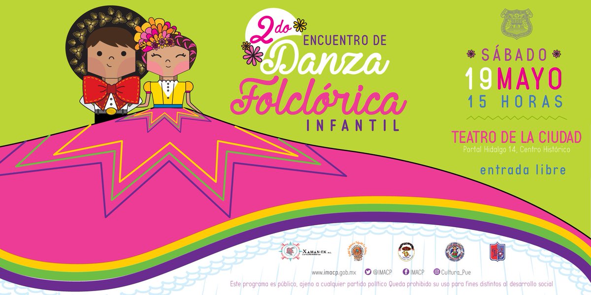 IMACP's tweet image. DANZA💃  | Este festival reúne a los grupos de danza infantil de todo el municipio, el #TalentoPoblano del mañana.