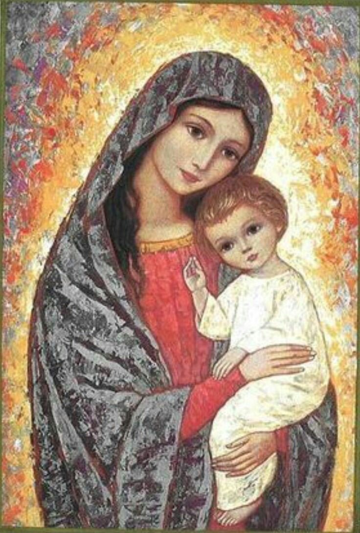 Maria fue Bienaventurada, porque antes de dar a luz a su Maestro, lo llevo en su seno. #ConfloresaMaria #MesdeMaria 🌹