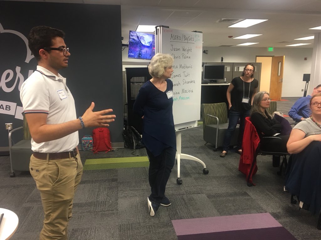 JustStormy's tweet photo. Listening to the student experience...we are all in this together #improvinginstruction #ebta18 #holisticlearning https://t.co/zt6mH7GVyo