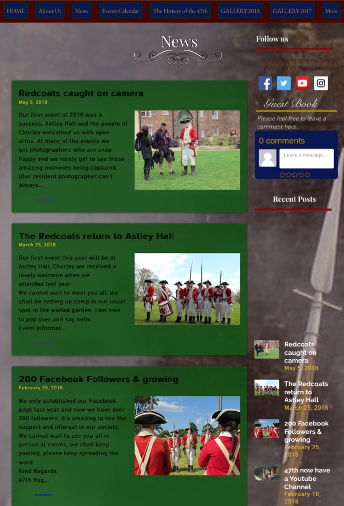 47thFootRedcoat's tweet photo. Do you have something to say about our group? We have created a ‘Guest book’ on the ‘News’ page. So grab your quill and ink and make your mark https://t.co/GeMWXlrj8c #redcoats #campfollowers #writingcomments #publicopinion #recruits #perspective #quill&ink https://t.co/m7t3ZH3f3k