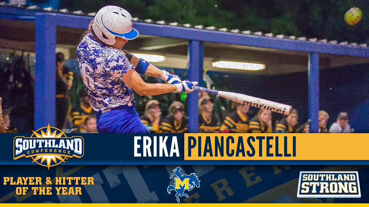 SouthlandSports's tweet photo. SB: @McNeeseSports' Erika Piancastelli becomes just the third player in any Southland sport to four-peat Player of the Year. #SouthlandStrong

ALL-CONFERENCE TEAMS: https://t.co/hc5uixwrBy https://t.co/30AidcO8df
